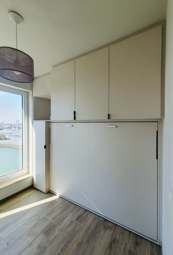 Opklapbed Boone-Optima-horizontaal-140-met-kasten