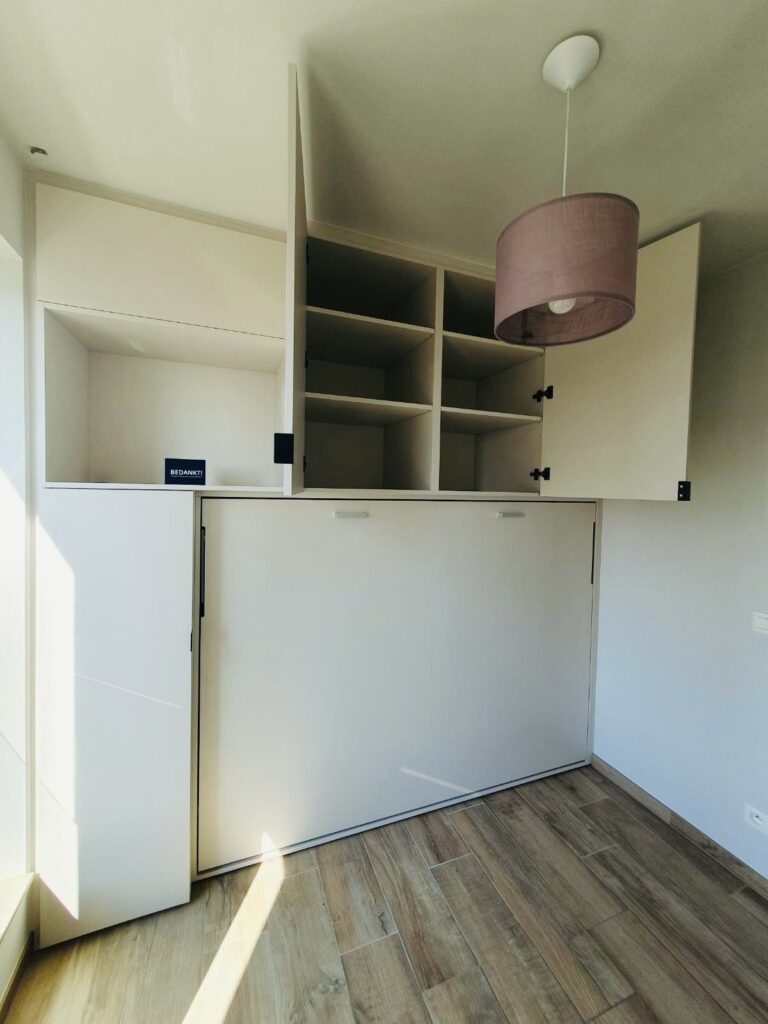 Opklapbed Boone-Optima-horizontaal-140-met-kasten