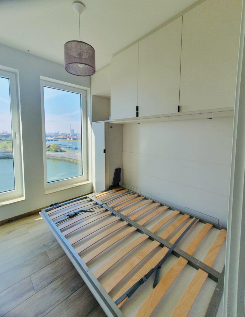 Opklapbed Boone-Optima-horizontaal-140-met-kasten