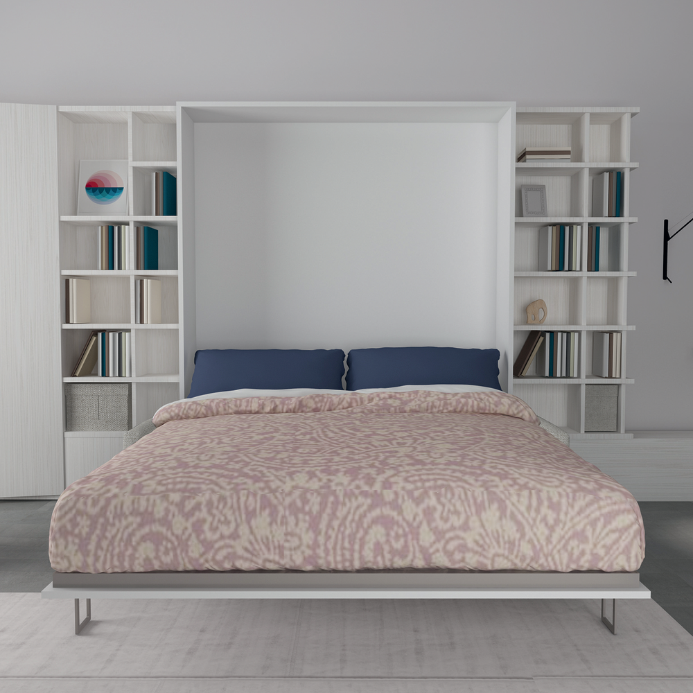 Boone-Optima-vertikaal-open-met-kasten en bibliotheek aan opklapbed