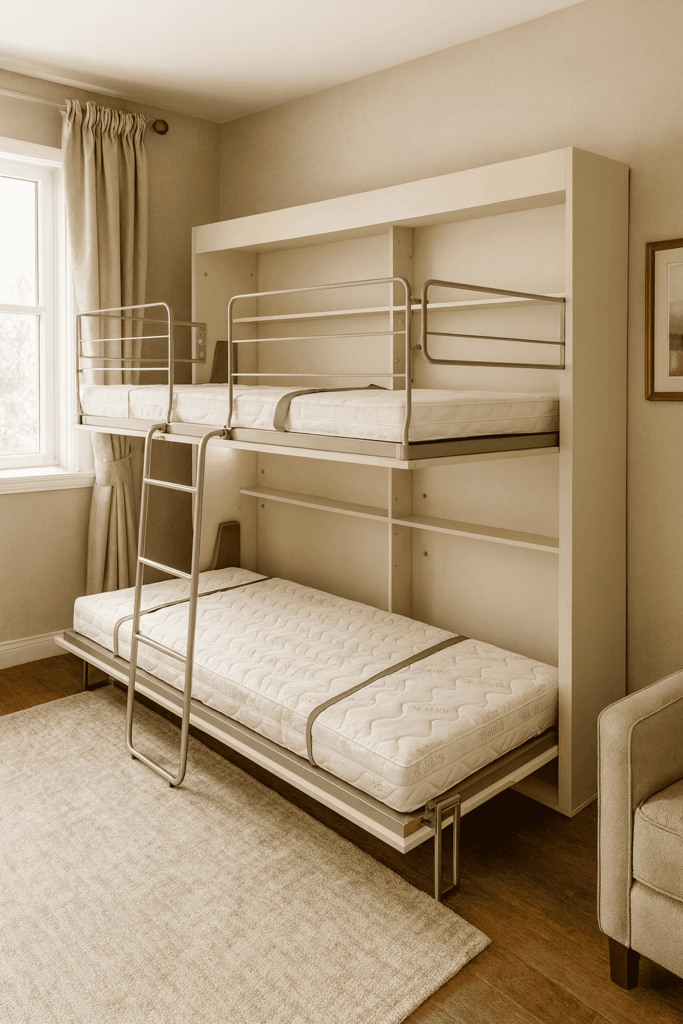 Stapel opklapbed Boone Doppio open stand