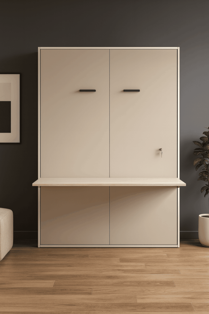 Vertikaal opklapbed met bureau - Boone Optima met optidesk